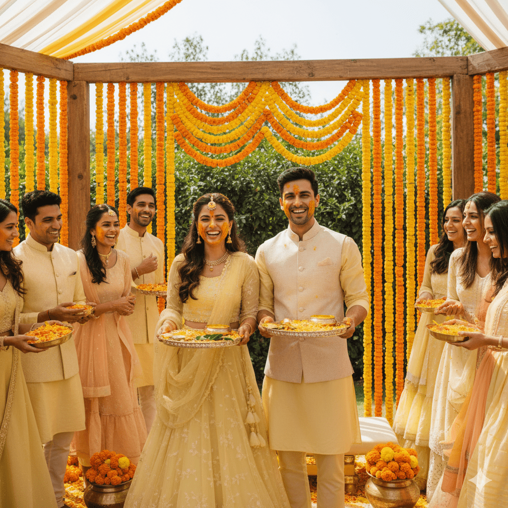 Read more about the article Haldi Ceremony Fashion: Radiance in Yellow and Beyond