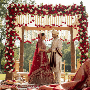 Read more about the article Wedding Day: Classic Bridal Lehengas and Regal Sherwanis