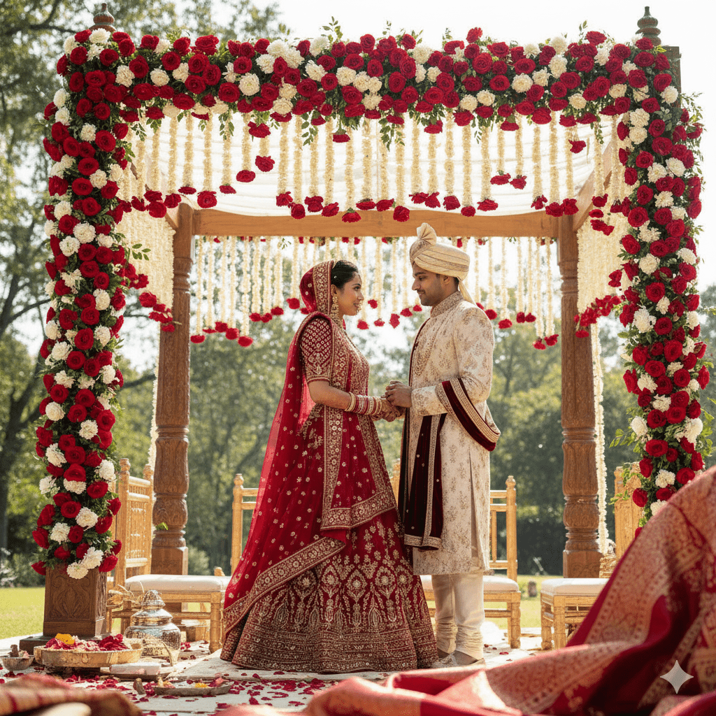You are currently viewing Wedding Day: Classic Bridal Lehengas and Regal Sherwanis