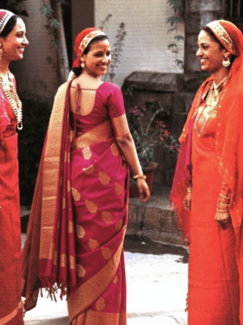 Magenta Silk Embroidered Bridal Saree