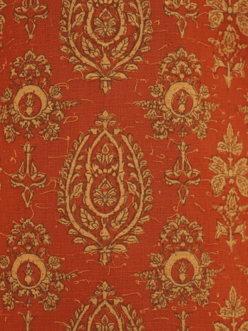 Rust Orange Printed Haldi Kurta Set – Men