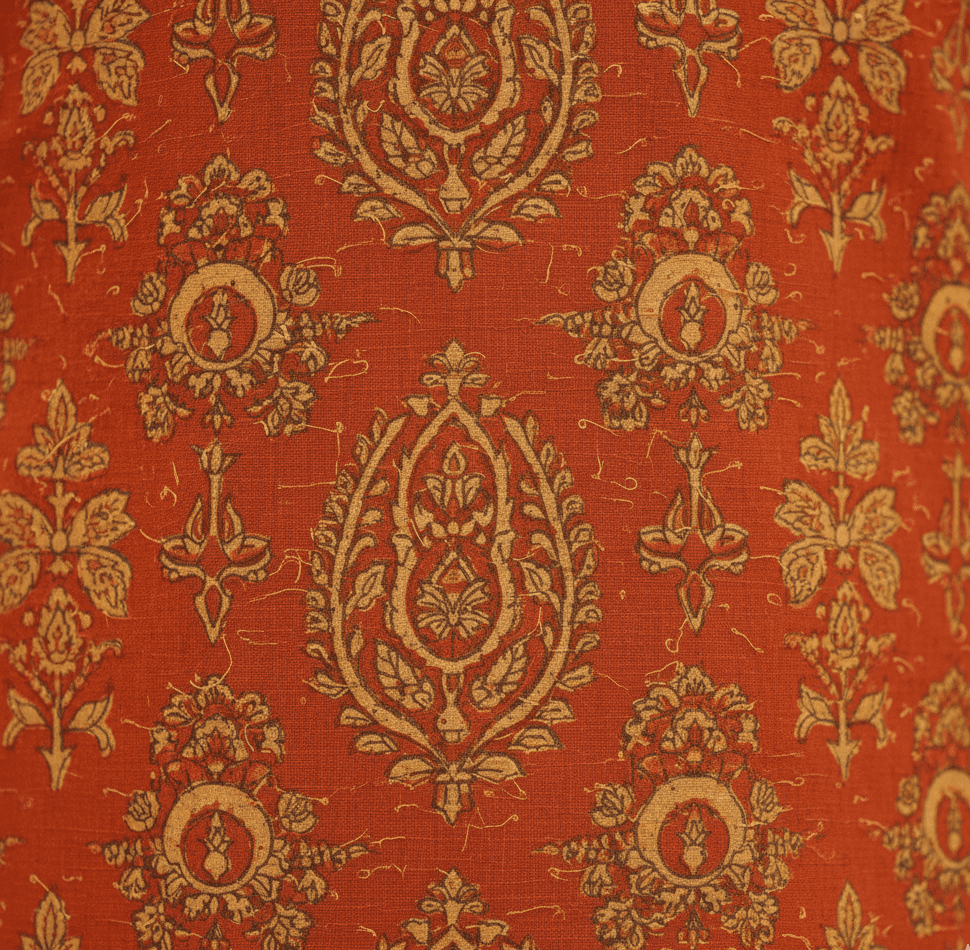 Rust Orange Printed Haldi Kurta Set - Men - Image 2