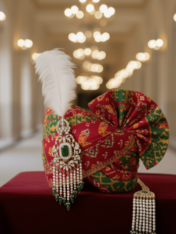 Panchrangi Jodhpuri Saafa for Groom