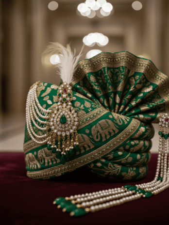 Green Pagadi Groom