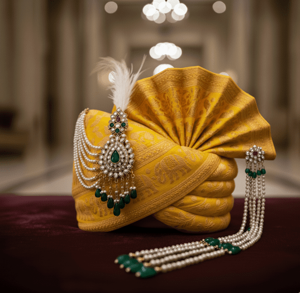 Mustard Pagadi Groom