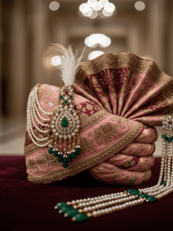 Pink Pagadi Groom