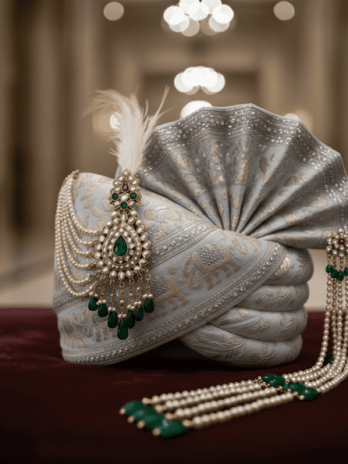 Silver coloured Pagadi Groom